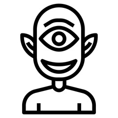 ghost outline icon