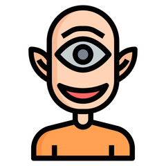 ghost Color line icon