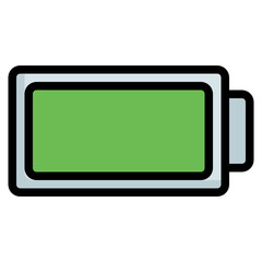 full battery Color line icon