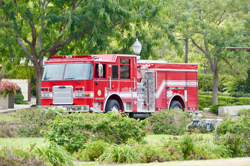 fire truck in the park