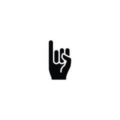 Promise glyph icon. Simple solid style. Finger, gesture, little, communication concept. Black and white symbol. Vector illustration isolated on white background. EPS 10