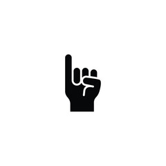 Promise glyph icon. Simple solid style. Finger, gesture, little, communication concept. Black and white symbol. Vector illustration isolated on white background. EPS 10