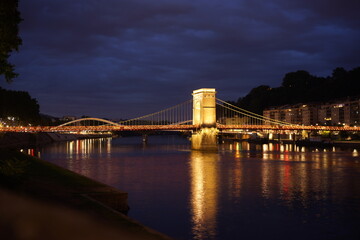 bridge over the river in Lyon