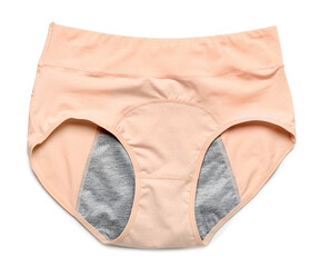 Period panties on white background