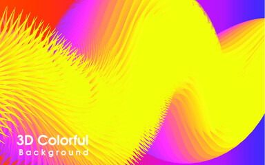 abstract colorful background 3D
