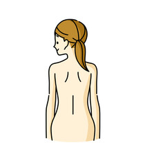 Fototapeta premium 女性の背中