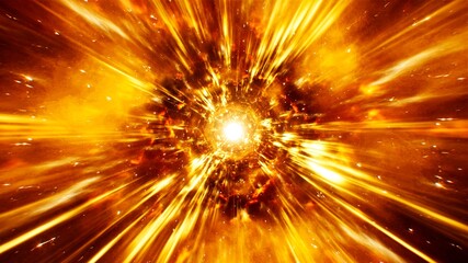 Exploding Light Streaks from Bursting Flame Energy