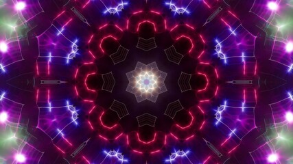 Multi Shapes Art Light Energy Background