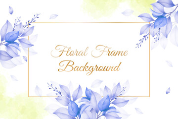 beautiful floral frame background