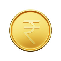 3d rendering of rupee currency