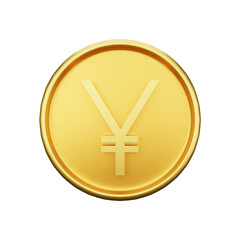 3d rendering of yen currency