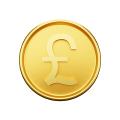 3d rendering of pound currency