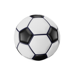 Fototapeta premium 3d rendering of soccer ball background isolated