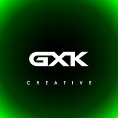 GXK Letter Initial Logo Design Template Vector Illustration
