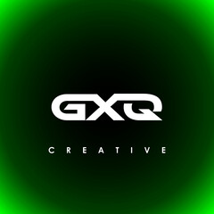 GXQ Letter Initial Logo Design Template Vector Illustration