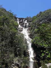 waterfall in the mountains