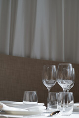 glass of water with blur background
