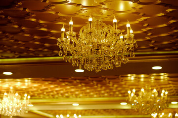 Chandeliers, beautiful light, luxury light

