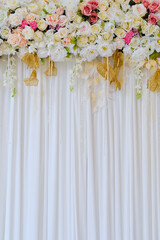 wedding decoration flower background,  colorful background, fresh rose,
