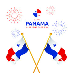 3 november panama independence day background vector image.