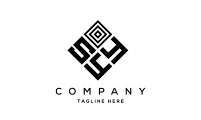 SYY square three latter logo vector