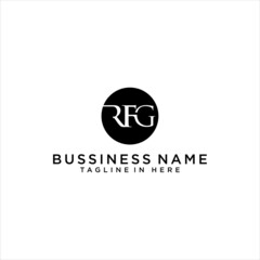 RF RFG letter logo design