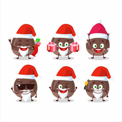Santa Claus emoticons with chestnut cartoon character