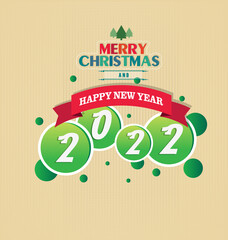 Naklejka premium Happy new year 2022 - year of the Tiger. Lunar New Year banner design template.