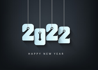 Happy new year 2022 - year of the Tiger. Lunar New Year banner design template.