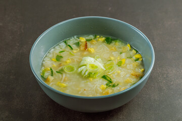 Korean food 'hwangtae gukbap' - dried pollack rice soup