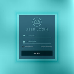 modern login page template design
