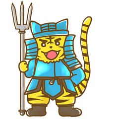 虎の七福神毘沙門天