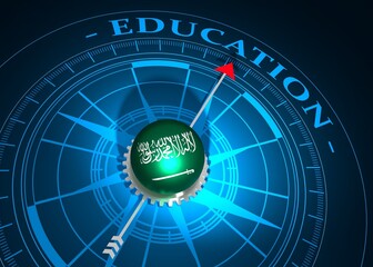 The concept of effective education. 3D illustration