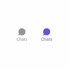 Chat Icon Vector of Social Media Element