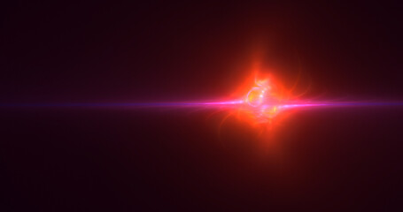 3D rendering abstract round light background