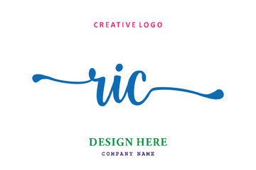 RIC lettering logo is simple, easy to understand and authoritative