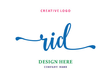 RID lettering logo is simple, easy to understand and authoritative