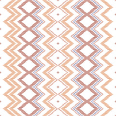 Colorful ikat zig zag seamless pattern .Elegant ethnic background. Hand drawn oriental art. Seamless geometric modern Design for background, carpet, mat, wallpaper, clothing, wrapping.