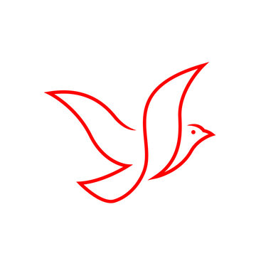 recommend clip art: simple modern flying bird logo fly birds graphic template vector illustration