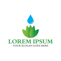 water leaf logo , environment logo