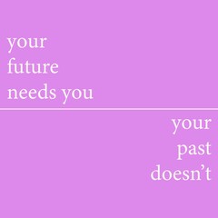 Positive motivation poster on trendy abstract background in neutral colors.