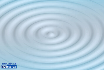 set of realistic ripple water surface or liquid ripple from rings on water or natural water splash wave. eps vector