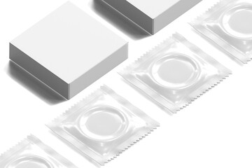 Condom Packaging - obrazy, fototapety, plakaty