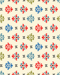 Fototapeta na wymiar Damask woman pattern textile design