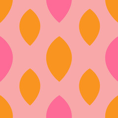Abstract shapes seamless pattern for apparel design, textile, fabric, wallpaper. Colorful playful background. Retro seamless pattern.