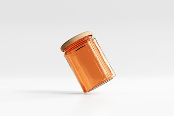 Amber Glass Jar

