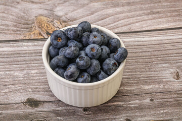 Ripe sweet tasty blueberries heap