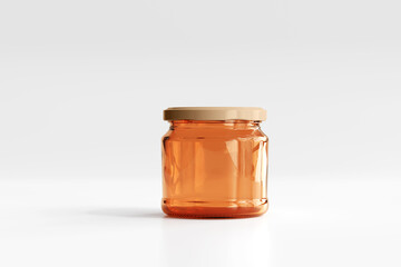 Amber Glass Jar
