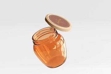 Amber Glass Jar