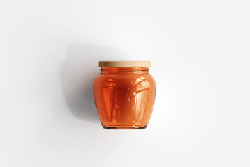 Amber Glass Jar